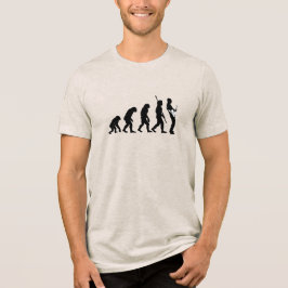 Evolution of Man Guitarist – Musician Gift Tri-Blend Shirt
