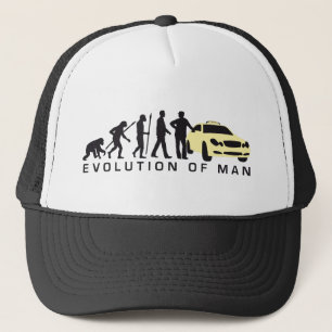 evolution of man taxi driver truckerkappe