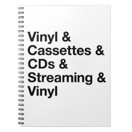 Evolution of Music Notebook Notizblock