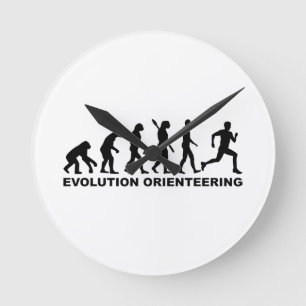 Evolution Orienteering Runde Wanduhr