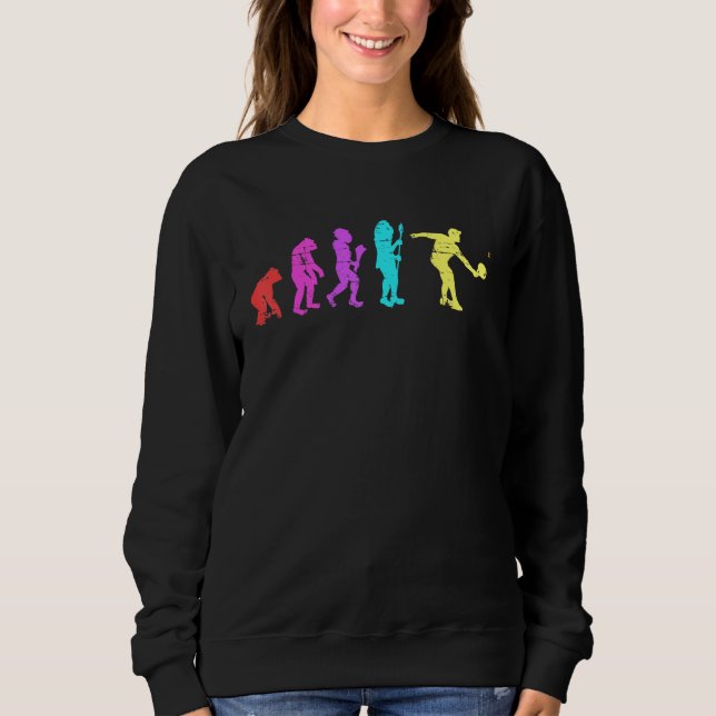 Evolution Padel Tennis Racket Sportspiel Sweatshirt (Vorderseite)