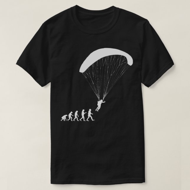 Evolution Paraglider Pilot Funny T-Shirt (Design vorne)