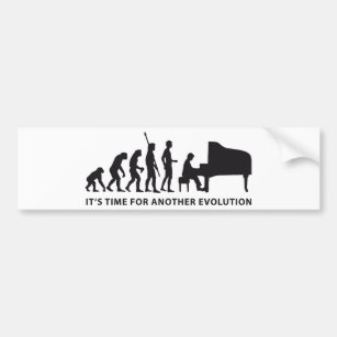 evolution piano autoaufkleber