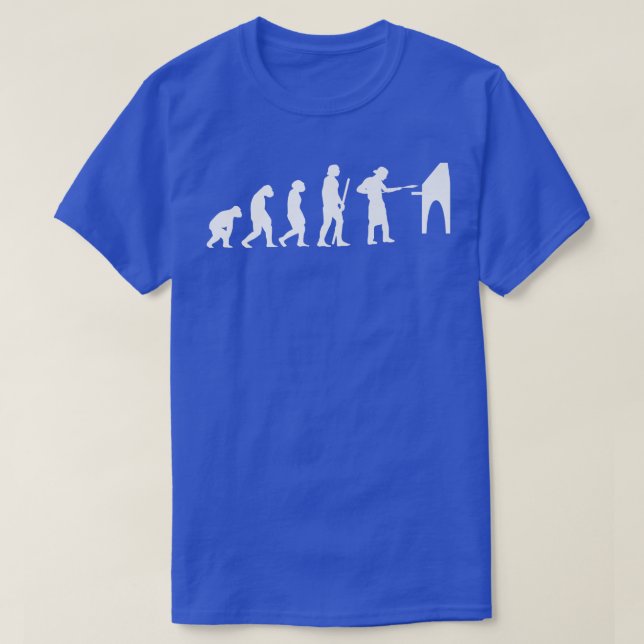 Evolution Pizza Lieferung Typ essen Pizza Es T-Shirt (Design vorne)