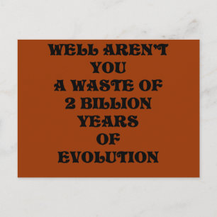 Evolution Postkarte