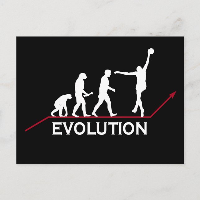 Evolution Postkarte (Vorderseite)