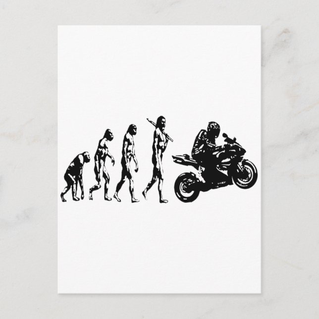 Evolution Postkarte (Vorderseite)
