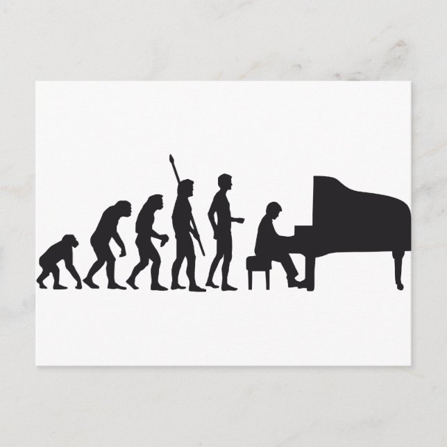Evolution Postkarte (Vorderseite)