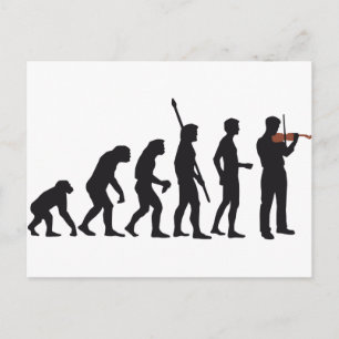 Evolution Postkarte