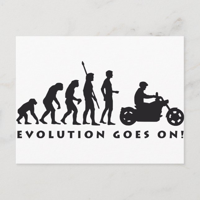 Evolution Postkarte (Vorderseite)
