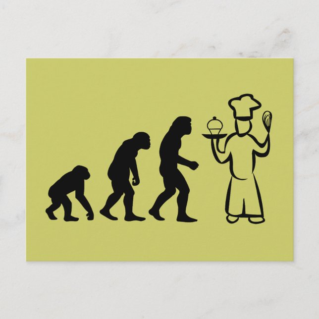Evolution Postkarte (Vorderseite)
