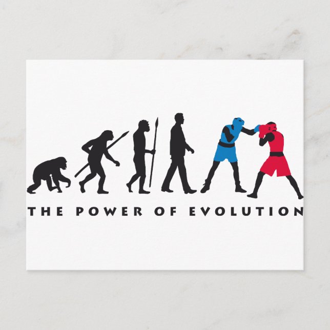 Evolution Postkarte (Vorderseite)