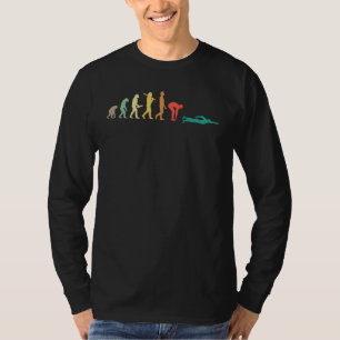 Evolution Retro Geschenk für Schwimmer T-Shirt