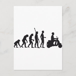 Evolution Roller Postkarte
