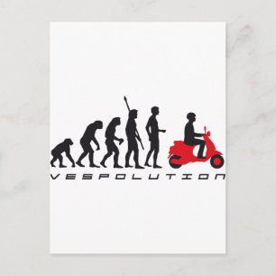 Evolution Roller Postkarte