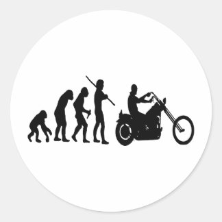 Evolution Runder Aufkleber