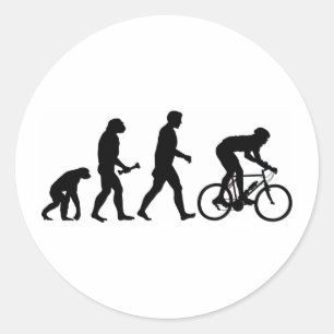 Evolution Runder Aufkleber
