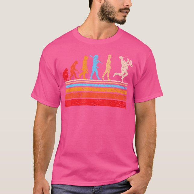 Evolution Saxophone Player Saxophonist Jazz Brass T-Shirt (Vorderseite)
