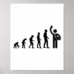 Evolution Schiedsrichter Fußball Für Männer Gesche Poster