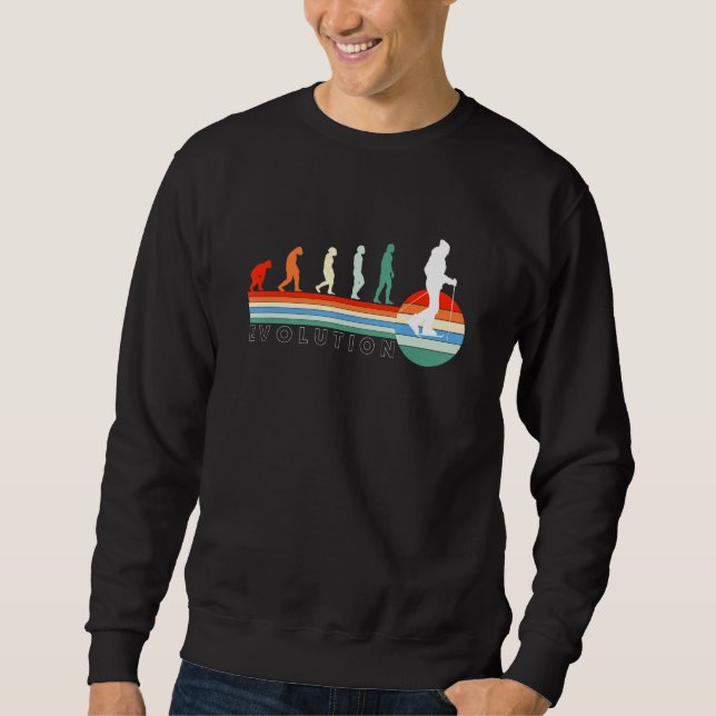 Evolution Schneeschuhwandern Schneeschuhschneemütz Sweatshirt (Vorderseite)