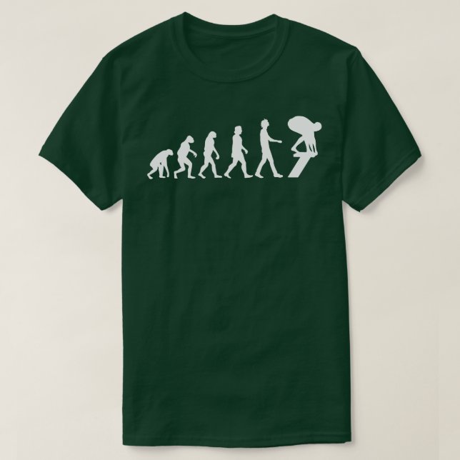 Evolution schwimmen Geschenk 1 T-Shirt (Design vorne)