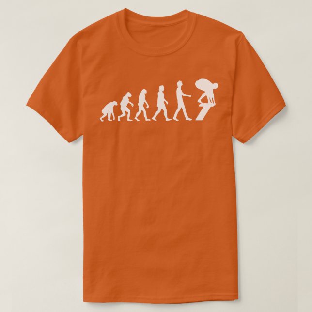 Evolution schwimmen Geschenk 2 T-Shirt (Design vorne)