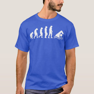 Evolution schwimmen T-Shirt