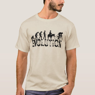 Evolution-Shirt für Radfahrer, Funny Biker-T-Shirt T-Shirt