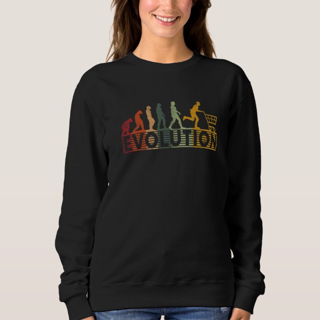 Evolution Shopping Trolley Kaufrausch Consumer Cri Sweatshirt (Vorderseite)