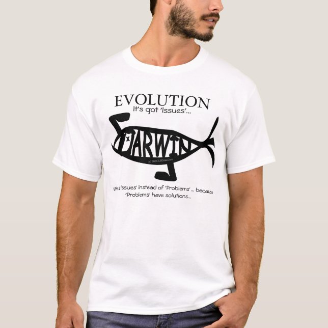 EVOLUTION: Sie hat "Fragen"… T-Shirt (Vorderseite)