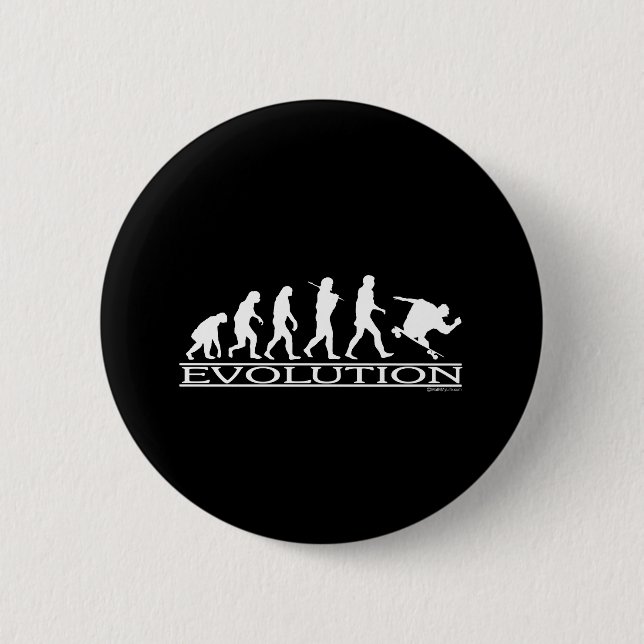 Evolution - Skateboarding - Mann Button (Vorderseite)