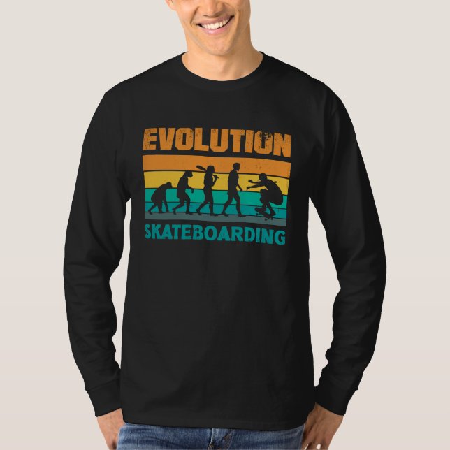 Evolution Skateboarding Skate Retro Streetwear  1 T-Shirt (Vorderseite)