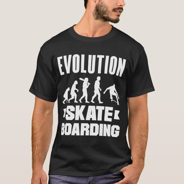 Evolution Skateboarding Skate Retro Streetwear 2 T-Shirt (Vorderseite)