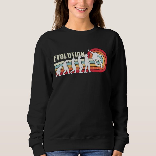 Evolution Skateboarding Skate Retro Streetwear  3 Sweatshirt (Vorderseite)