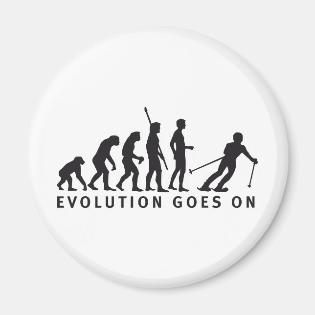evolution ski magnet (Vorne)