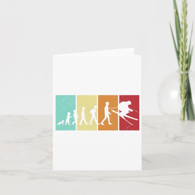 Evolution Ski - Skiverliebte Berge Rück-Ski Karte (Vorderseite)