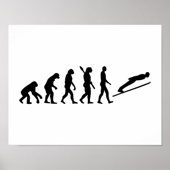 Evolution Skisprung Poster (Vorne)