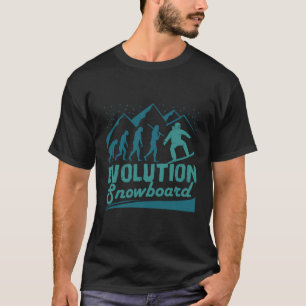 Evolution Snowboard Freestyle Snowboarden Lover T-Shirt