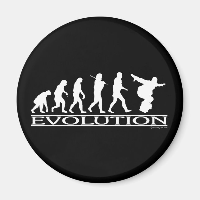 Evolution - Snowboard Magnet (Vorne)