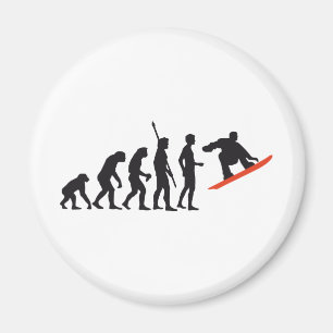 evolution snowboard magnet