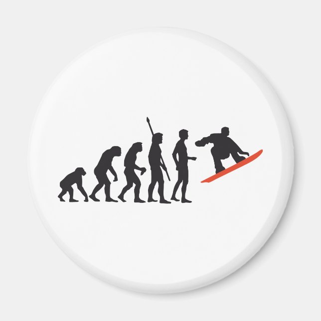 evolution snowboard magnet (Vorne)