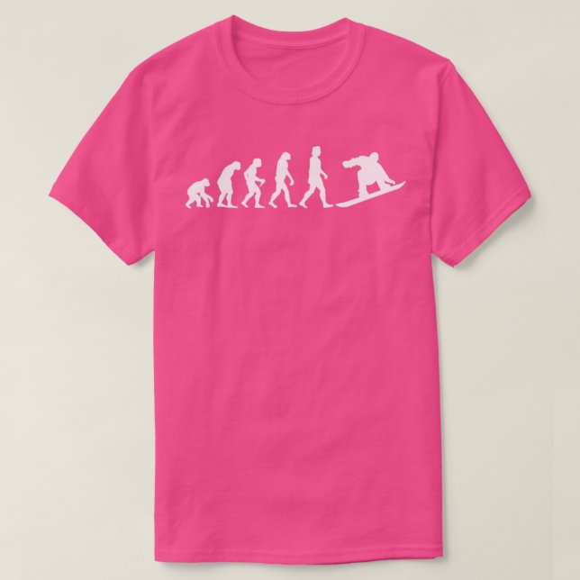 Evolution Snowboard Ski Resort Snowboarden Geschen T-Shirt (Design vorne)
