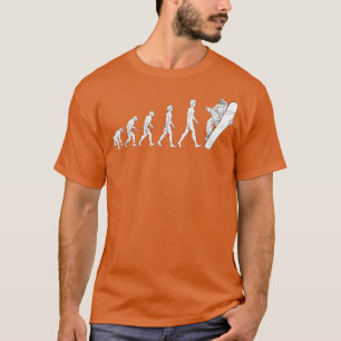 Evolution Snowboarden Große Geschenke Snowboard T-Shirt