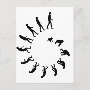 Evolution Spiral Postkarte