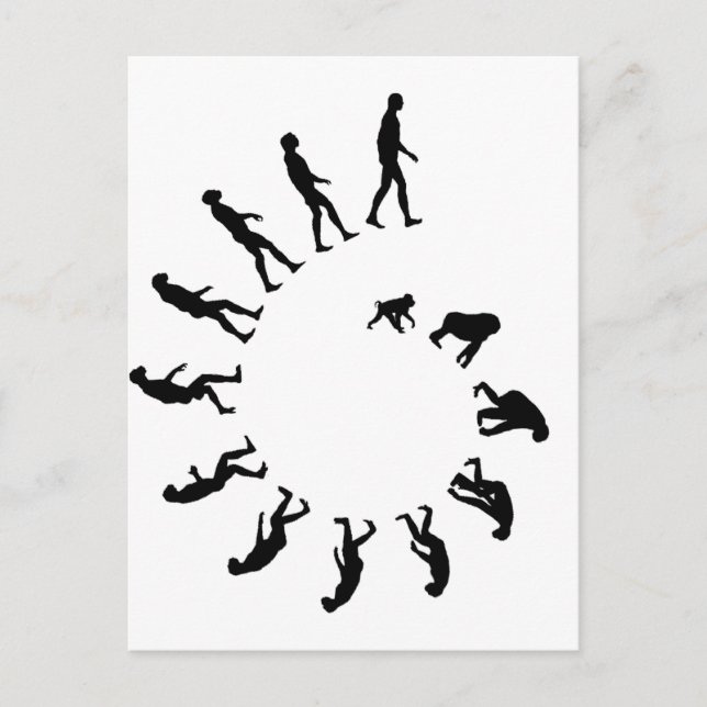 Evolution Spiral Postkarte (Vorderseite)