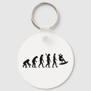 Evolution Surfen Schlüsselanhänger