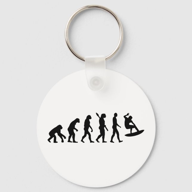 Evolution surfen schlüsselanhänger (Vorderseite)