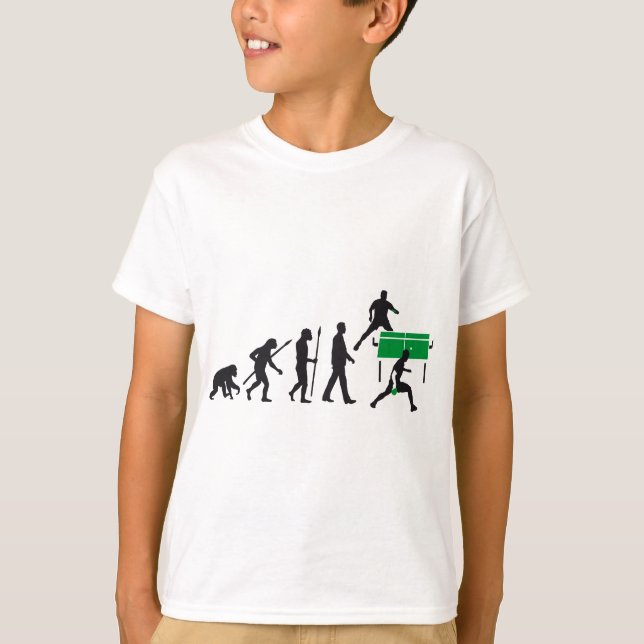 evolution table tennis player T-Shirt (Vorderseite)