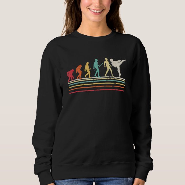 Evolution Taekwondo Karate Player Sweatshirt (Vorderseite)
