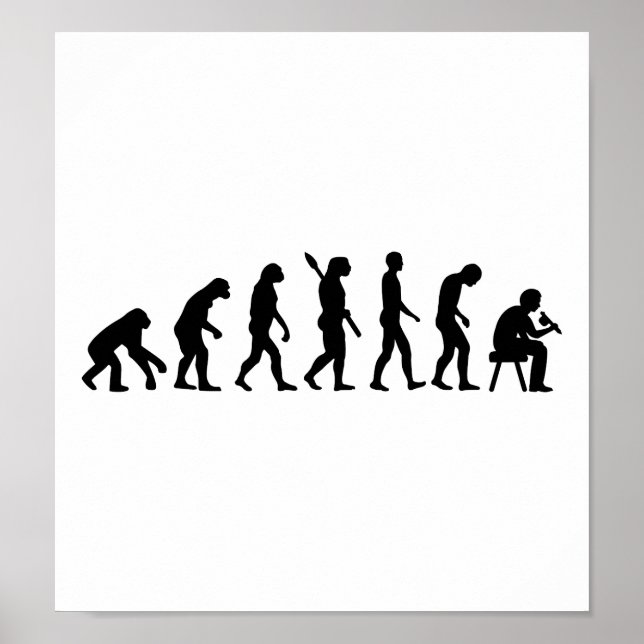 Evolution Tattoo artist Poster (Vorne)